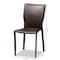 Baxton Studio Heidi Dark Brown Faux Leather Upholstered 4-Piece Dining Chair Set 171-10791 - alternate 3